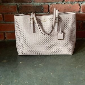 Kate Spade Pink Perforated Leather Purse